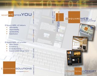 B Square Web brochure design mailer version...